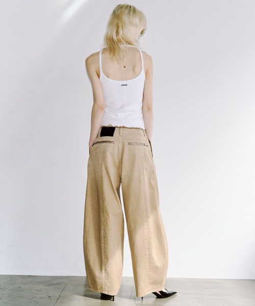JOSE MOON(ジョゼムーン)の「EYELET TANK TOP/アイレットタンクトップ(タンクトップ・レディース・ブラック/ホワイト/グレー/ピンク・FREE)」の16枚目の写真