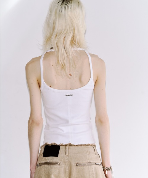 JOSE MOON(ジョゼムーン)の「EYELET TANK TOP/アイレットタンクトップ(タンクトップ・レディース・ブラック/ホワイト/グレー/ピンク・FREE)」の13枚目の写真