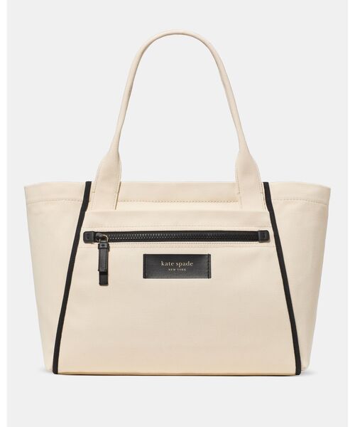 kate spade トートバッグ ベージュ ダッシュ ラージ キャンバス トート バッグ（トートバッグ）｜kate