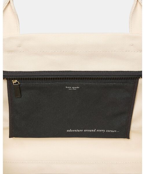 kate spade new york(ケイトスペード ニューヨーク)の「ダッシュ ラージ キャンバス トート バッグ(トートバッグ・レディース・ベージュ・ONESIZE)」の5枚目の写真