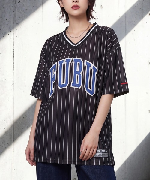 FUBU( フブ)の「【FUBU/フブ】PATCH V NECK T-SHIRTS/パッチVネックTシャツ(Tシャツ/カットソー・メンズ・レオパード/ブラック/ホワイト・XL/M/L)」の12枚目の写真