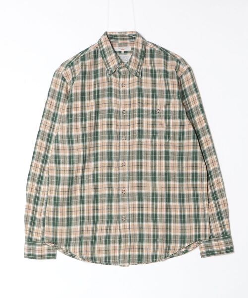 Nudie Jeans(ヌーディージーンズ)の「Nudie Jeans/ヌーディージーンズ Julian Checked Farmers Shirt /チェックシャツ Racing Green(シャツ/ブラウス・メンズ・グリーン系その他・S/M/L/XL)」の1枚目の写真
