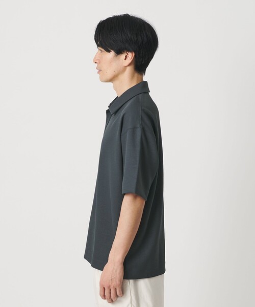 BEAUTY&YOUTH UNITED ARROWS(ビューティーアンドユースユナイテッドアローズ)の「フュージョン ツイル スキッパー Tシャツ UVカット 透け防止 ストレッチ(Tシャツ/カットソー・メンズ・ネイビー/ダークグレー/ホワイト・M/XL/L/S)」の10枚目の写真