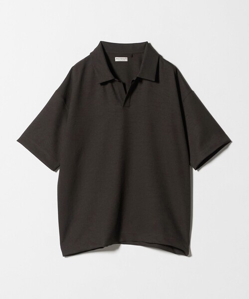 BEAUTY&YOUTH UNITED ARROWS(ビューティーアンドユースユナイテッドアローズ)の「フュージョン ツイル スキッパー Tシャツ UVカット 透け防止 ストレッチ(Tシャツ/カットソー・メンズ・ネイビー/ダークグレー/ホワイト・M/XL/L/S)」の12枚目の写真