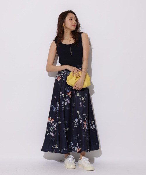 JUSGLITTY(ジャスグリッティー)の「プリントドッキングワンピース(ワンピース・レディース・ネイビー/ピンクベージュ・2/1)」の21枚目の写真