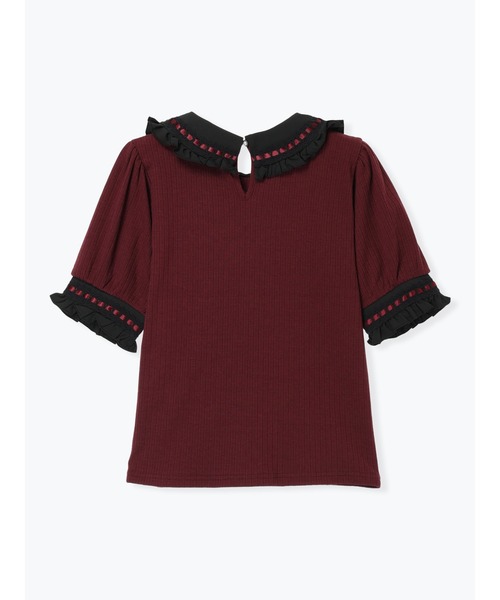 NOEMIE(ノエミー)の「ゴシックはしごレースシャンデリア刺繍カットソー(Tシャツ/カットソー・レディース・ワインレッド/オフホワイト/ブラック・M)」の15枚目の写真