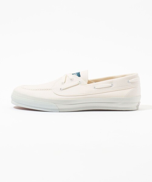Sperry (スペリー)の「【別注】SPERRY SEAMATE キャンバススニーカー(スニーカー・メンズ・ホワイト/ネイビー・8/9/8.5/9.5/7.5)」の4枚目の写真