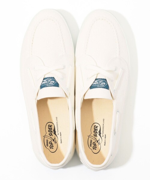 Sperry (スペリー)の「【別注】SPERRY SEAMATE キャンバススニーカー(スニーカー・メンズ・ホワイト/ネイビー・8/9/8.5/9.5/7.5)」の9枚目の写真