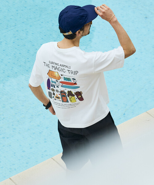 Jonas Claesson（ジョナスクレアッソン）の「JONAS CLAESSON/ジョナス クレアッソン The magic trip Short Sleeve Tee/ザ マジックトリップ バックプリントTシャツ（Tシャツ/カットソー・メンズ・ホワイト/ブルー/ブラック・LARGE/MEDIUM）」の20枚目の写真
