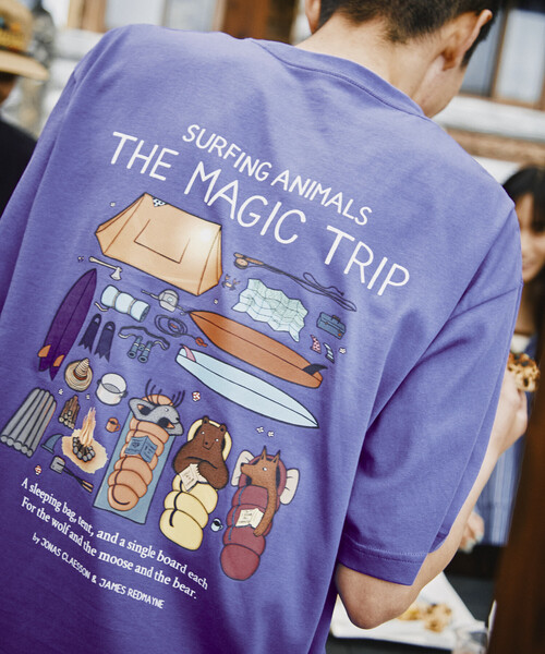 Jonas Claesson（ジョナスクレアッソン）の「JONAS CLAESSON/ジョナス クレアッソン The magic trip Short Sleeve Tee/ザ マジックトリップ バックプリントTシャツ（Tシャツ/カットソー・メンズ・ホワイト/ブルー/ブラック・LARGE/MEDIUM）」の17枚目の写真