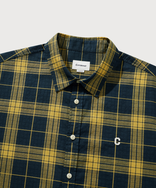 COVERNAT（カバーナット）の「エアリーチェックシャツネイビー（シャツ/ブラウス・メンズ・その他・SMALL/MEDIUM/LARGE/X-LARGE）」の11枚目の写真