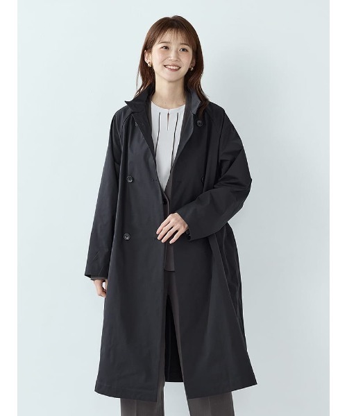 Perfect Suit FActory(パーフェクトスーツファクトリー)の「スプリングトレンチコート ベージュ/ネイビー(トレンチコート・レディース・ベージュ/ネイビー・M/S)」の2枚目の写真
