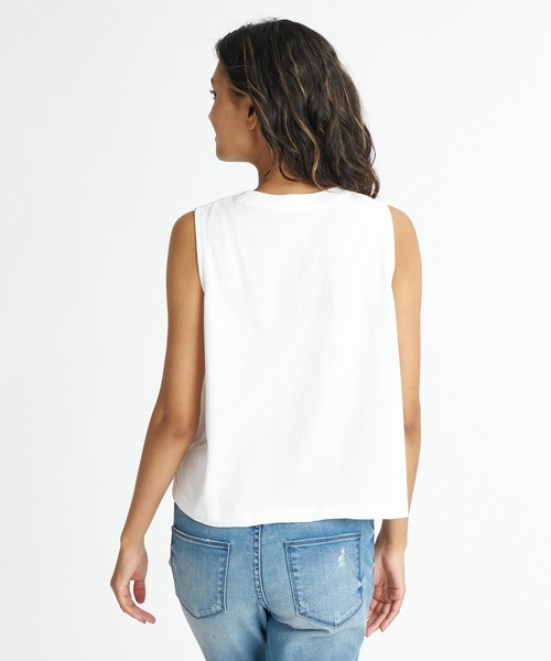 BILLABONG(ビラボン)の「BILLABONG ウィメンズ SUN ECHOES WL CROPPED COOL DRY TANK タンクトップ 【2026年夏モデル】(タンクトップ・レディース・オフホワイト/ベージュ/イエロー系その他/ブルー系その他/ホワイト・MEDIUM/LARGE)」の6枚目の写真