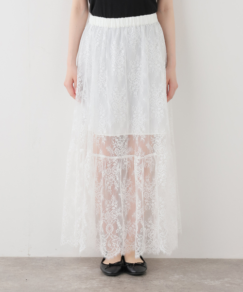 一部店舗限定》Maison IENA レーススカート（スカート）｜IENA（イエナ