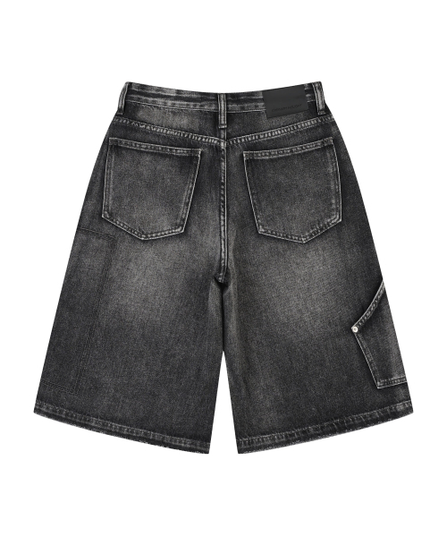 ORDINARY HOLIDAY（オーディナリー ホリデー）の「CARPENTER POCKET BERMUDA DENIM PANTS [BLACK]（その他パンツ・レディース・その他・SMALL/MEDIUM）」の4枚目の写真