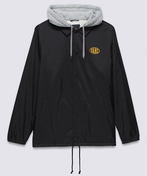 VANS(バンズ)の「RILEY II コーチジャケット / Riley II Coach Jacket Black VN000HMHBLK1(ブルゾン・メンズ・ブラック・X-LARGE/SMALL/MEDIUM/LARGE/X-SMALL)」の5枚目の写真
