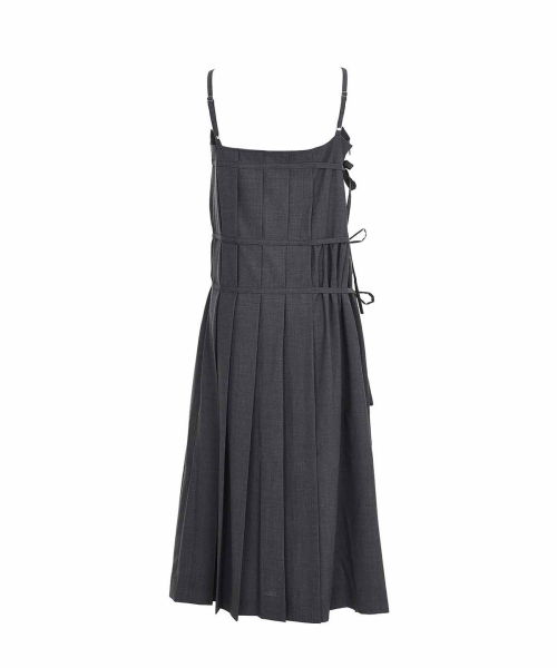 BMUETTE（ビムウィエ）の「プリーツラップディテールロングドレスウールグレー（ワンピース・レディース・グレー・SMALL/MEDIUM）」の2枚目の写真
