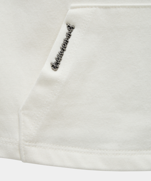 ETRE AU SOMMET(エトレオソメ)の「Zipper Halter Turtleneck Point Pocket Hoodie (White)(Tシャツ/カットソー・レディース・ホワイト・2/1)」の10枚目の写真