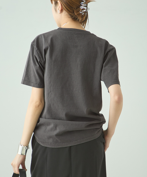 MIXTA(ミクスタ)の「MIXTA/ミクスタ CALIFORNIA TABBY CLUB CREW Tシャツ(Tシャツ/カットソー・レディース・ブラック/アイボリー・MEDIUM)」の7枚目の写真