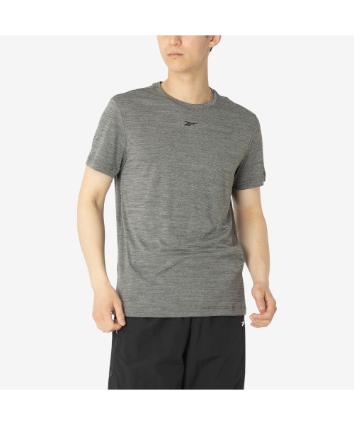 Reebok（リーボック）の「トレイン メランジ テック Tシャツ / ID TRAIN MELANGE TECH TEE（Tシャツ/カットソー・メンズ・グレー/ブラック・X-LARGE/SMALL/MEDIUM/LARGE）」の10枚目の写真