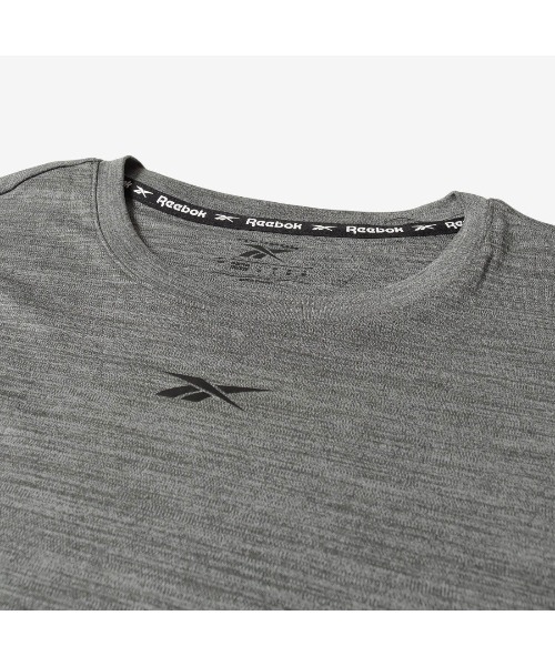 Reebok（リーボック）の「トレイン メランジ テック Tシャツ / ID TRAIN MELANGE TECH TEE（Tシャツ/カットソー・メンズ・グレー/ブラック・X-LARGE/SMALL/MEDIUM/LARGE）」の12枚目の写真