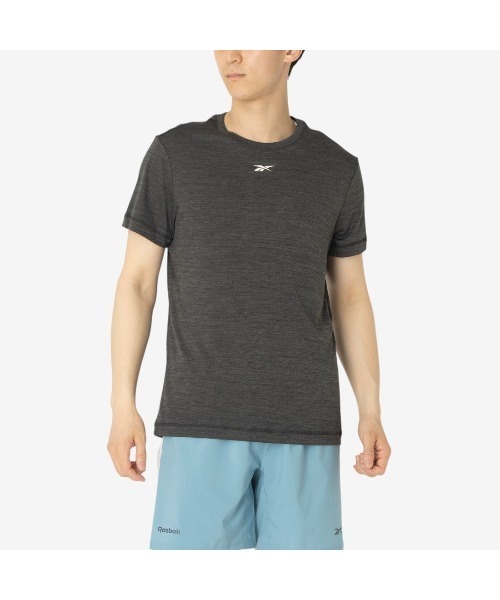Reebok（リーボック）の「トレイン メランジ テック Tシャツ / ID TRAIN MELANGE TECH TEE（Tシャツ/カットソー・メンズ・グレー/ブラック・X-LARGE/SMALL/MEDIUM/LARGE）」の19枚目の写真
