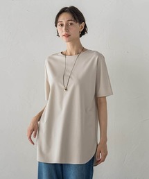 la.f…（ラエフ）の「【WEB限定】”細身パンツも怖くない”Tシャツチュニック（Tシャツ/カットソー）」