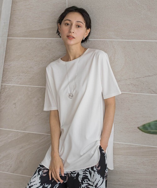 WEB限定】”細身パンツも怖くない”Tシャツチュニック（Tシャツ