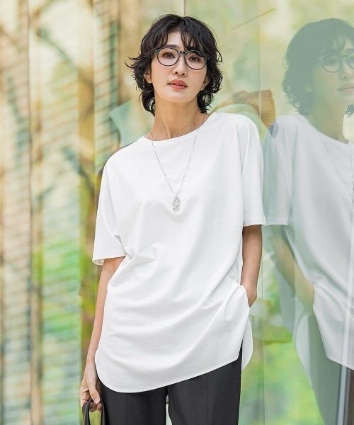 WEB限定】”細身パンツも怖くない”Tシャツチュニック（Tシャツ