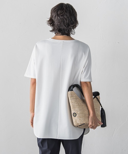 la.f…(ラエフ)の「【WEB限定】”細身パンツも怖くない”Tシャツチュニック(Tシャツ/カットソー・レディース・ホワイト/ベージュ・9号)」の20枚目の写真