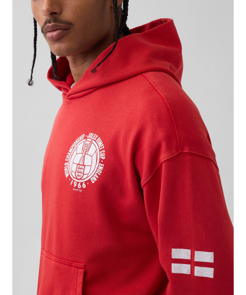 GAP(ギャップ)の「FIFA WORLD CUP(TM) ヴィンテージソフト フレンチテリー オーバーサイズ パーカー(パーカー・メンズ・ネイビー/ブルー/ブラック/ブルー系その他/グリーン/グリーン系その他/レッド/グレー・M/L/XL/XS/S)」の1枚目の写真