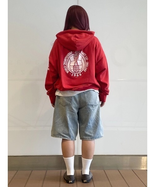 GAP(ギャップ)の「FIFA WORLD CUP(TM) ヴィンテージソフト フレンチテリー オーバーサイズ パーカー(パーカー・メンズ・ネイビー/ブルー/ブラック/ブルー系その他/グリーン/グリーン系その他/レッド/グレー・M/L/XL/XS/S)」の14枚目の写真
