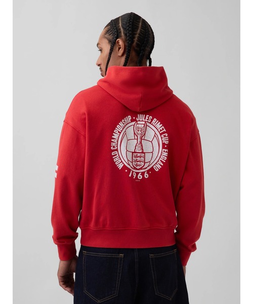 GAP(ギャップ)の「FIFA WORLD CUP(TM) ヴィンテージソフト フレンチテリー オーバーサイズ パーカー(パーカー・メンズ・ネイビー/ブルー/ブラック/ブルー系その他/グリーン/グリーン系その他/レッド/グレー・M/L/XL/XS/S)」の9枚目の写真