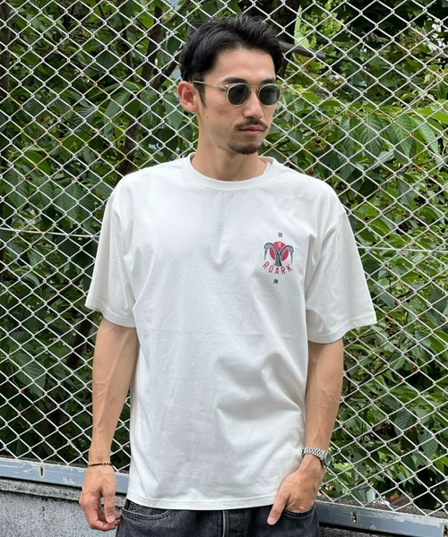 ROARK REVIVAL(ロアークリバイバル)の「【ROARK】"CRANE" S/S TEE(Tシャツ/カットソー・メンズ・ホワイト・MEDIUM/LARGE)」の1枚目の写真