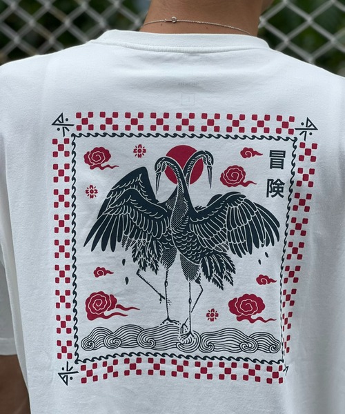 ROARK REVIVAL(ロアークリバイバル)の「【ROARK】"CRANE" S/S TEE(Tシャツ/カットソー・メンズ・ホワイト・MEDIUM/LARGE)」の4枚目の写真