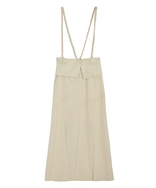 Ameri(アメリ)の「CRUSHED SATIN ARRANGE CORD SKIRT(スカート・レディース・アイボリー/レッド/ブラウン・SMALL/MEDIUM)」の12枚目の写真