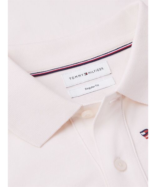 TOMMY HILFIGER（トミーヒルフィガー）の「レギュラーフィットシグネチャー刺繍ポロシャツ（ポロシャツ・メンズ・ホワイト/ネイビー・X-LARGE/SMALL/MEDIUM/LARGE）」の7枚目の写真