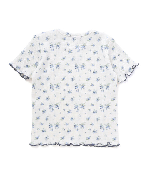 BeBe（ベベ）の「花柄ワッフル半袖Tシャツ+ヒラミニスカパン+ヘアバンドセット(80~90cm)（その他ベビーウェア・キッズ・ピンク系その他/ブルー系その他・90cm/80ｃｍ）」の10枚目の写真
