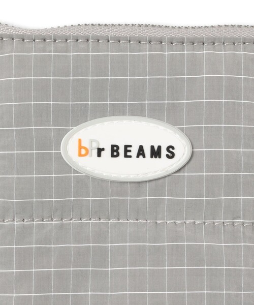 bpr BEAMS(ビーピーアール ビームス )の「リップストップ フラット ポーチ M(ポーチ・レディース・ピンク/サックスブルー/オレンジ/ミント/グレー・ONE SIZE)」の6枚目の写真