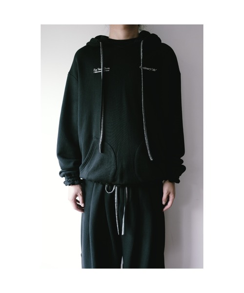 SHINYAKOZUKA（シンヤコヅカ）の「ordinary home 40's hoodie(ISSUE#9)（パーカー・メンズ・ブラック/チャコール/ヘザーグレー・X-SMALL/SMALL/MEDIUM/LARGE）」の15枚目の写真