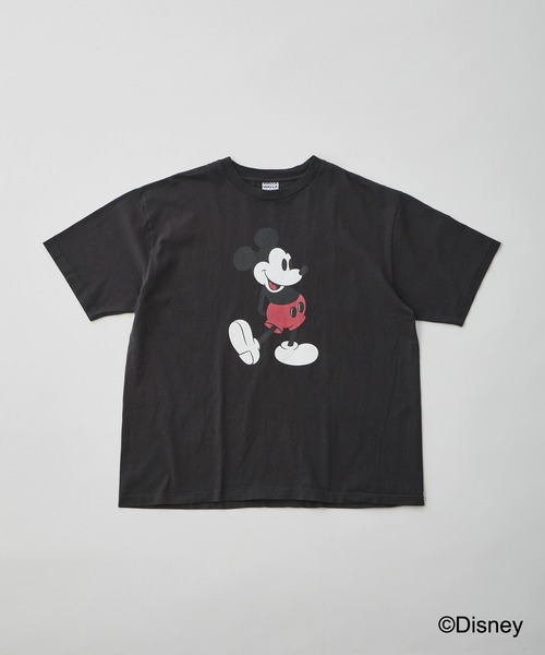 WALLA WALLA SPORT（ワラワラスポーツ）の「WALLA WALLA SPORT【ワラワラスポーツ】 - PRINTED S/S TEE /MICKEY MOUSE（Tシャツ/カットソー・メンズ・スミクロ/スカイブルー・MEDIUM/LARGE/X-LARGE）」の2枚目の写真