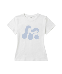 MORF ビッグシンボルスリムフィット半袖Tシャツアイボリー