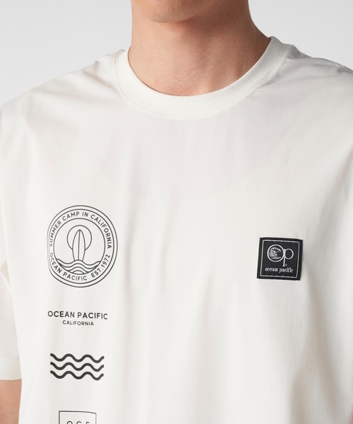 Ocean Pacific（オーシャンパシフィック）の「オーシャンパシフィック Ocean Pacific ハンソデUVTシャツ（Tシャツ/カットソー・メンズ・ホワイト/ブラック・M/L/LL）」の4枚目の写真