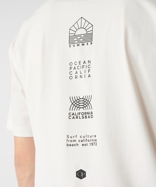 Ocean Pacific（オーシャンパシフィック）の「オーシャンパシフィック Ocean Pacific ハンソデUVTシャツ（Tシャツ/カットソー・メンズ・ホワイト/ブラック・M/L/LL）」の5枚目の写真