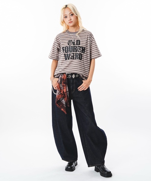 SHORT ROUND(ショートラウンド)の「SHORT ROUND/【26年春夏新作】カーブデニムパンツ(デニムパンツ・メンズ・インディゴブルー/グレー/ブラック系3・LARGE/MEDIUM)」の5枚目の写真