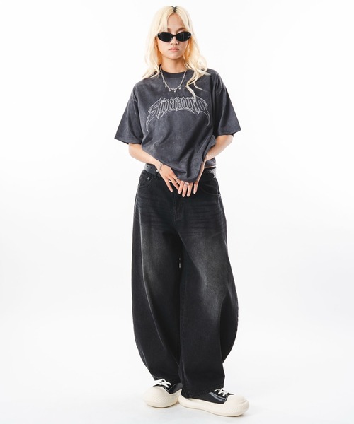 SHORT ROUND(ショートラウンド)の「SHORT ROUND/【26年春夏新作】カーブデニムパンツ(デニムパンツ・メンズ・インディゴブルー/グレー/ブラック系3・LARGE/MEDIUM)」の7枚目の写真