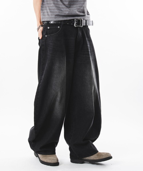 SHORT ROUND(ショートラウンド)の「SHORT ROUND/【26年春夏新作】カーブデニムパンツ(デニムパンツ・メンズ・インディゴブルー/グレー/ブラック系3・LARGE/MEDIUM)」の16枚目の写真