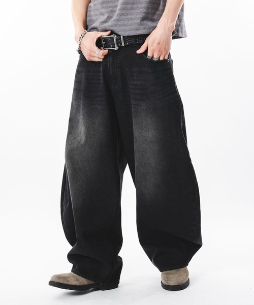 SHORT ROUND(ショートラウンド)の「SHORT ROUND/【26年春夏新作】カーブデニムパンツ(デニムパンツ・メンズ・インディゴブルー/グレー/ブラック系3・LARGE/MEDIUM)」の18枚目の写真