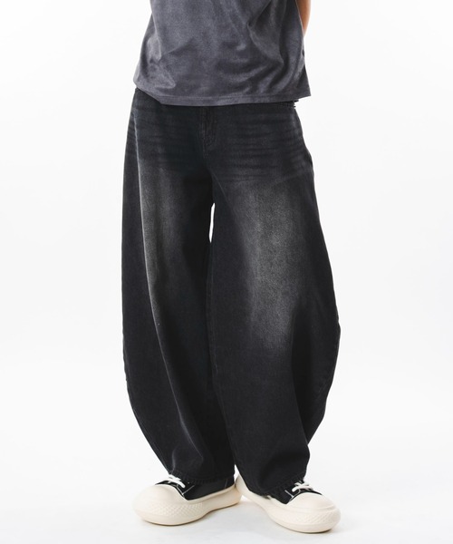SHORT ROUND(ショートラウンド)の「SHORT ROUND/【26年春夏新作】カーブデニムパンツ(デニムパンツ・メンズ・インディゴブルー/グレー/ブラック系3・LARGE/MEDIUM)」の21枚目の写真