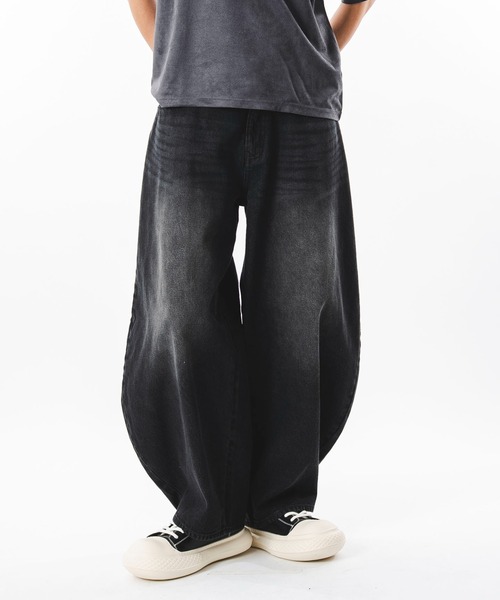 SHORT ROUND(ショートラウンド)の「SHORT ROUND/【26年春夏新作】カーブデニムパンツ(デニムパンツ・メンズ・インディゴブルー/グレー/ブラック系3・LARGE/MEDIUM)」の22枚目の写真